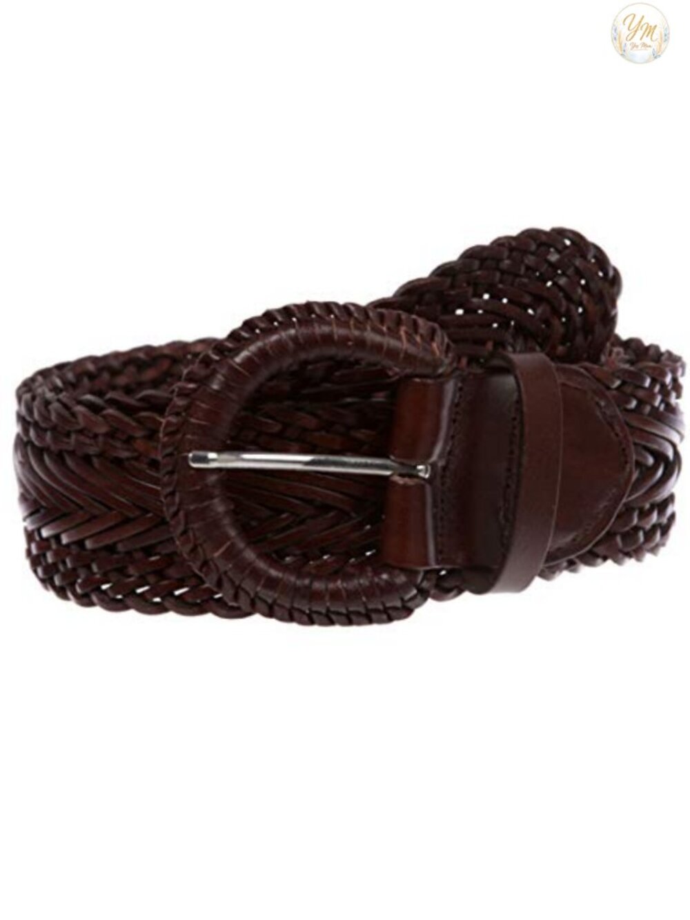 Handmade Braided Leather Belt 2" Wide No Buckle Holes